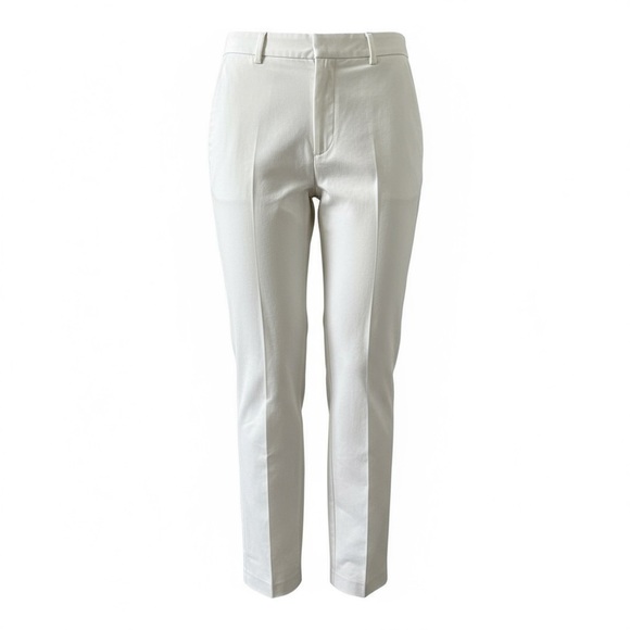 Zara Pants - Zara White Tailored Ankle Trousers – Size L Workwear Minimal Chic